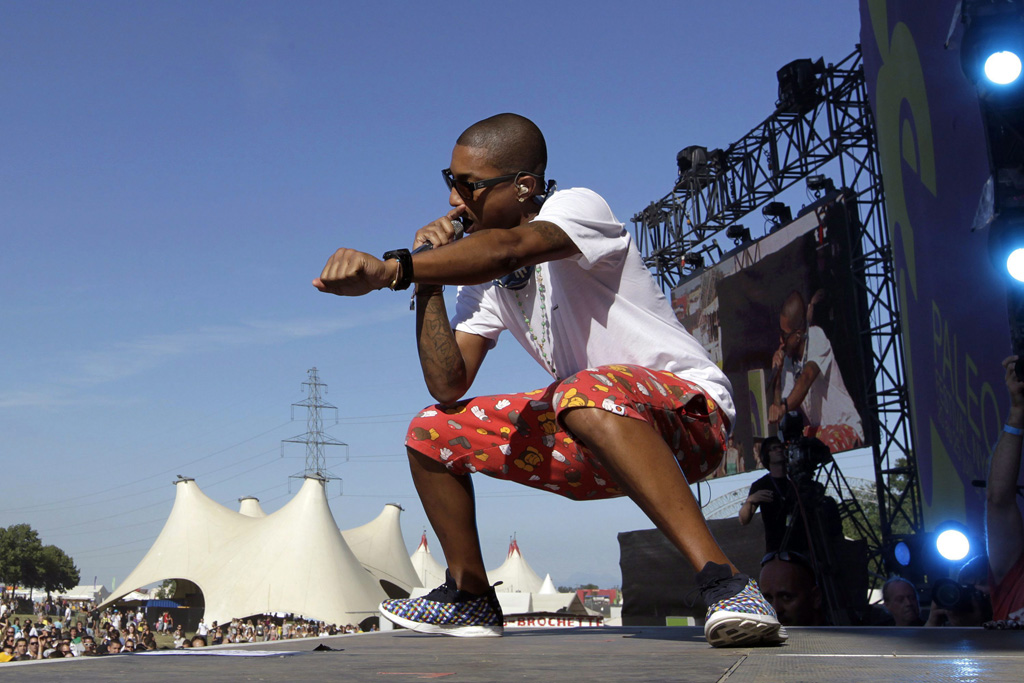 Pharell Williams 2010 beim Paleo Festival in der Schweiz