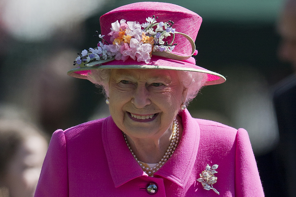 Queen Elizabeth am Tag vor ihrem 90. Geburtstag
