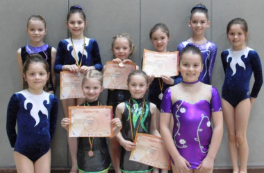 Walloniemeisterschaft in Rhythmischer Gymnastik: Teilnehmerinnen der Division 5