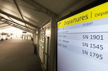 Improvisierter Check-In in Brüssel Zaventem