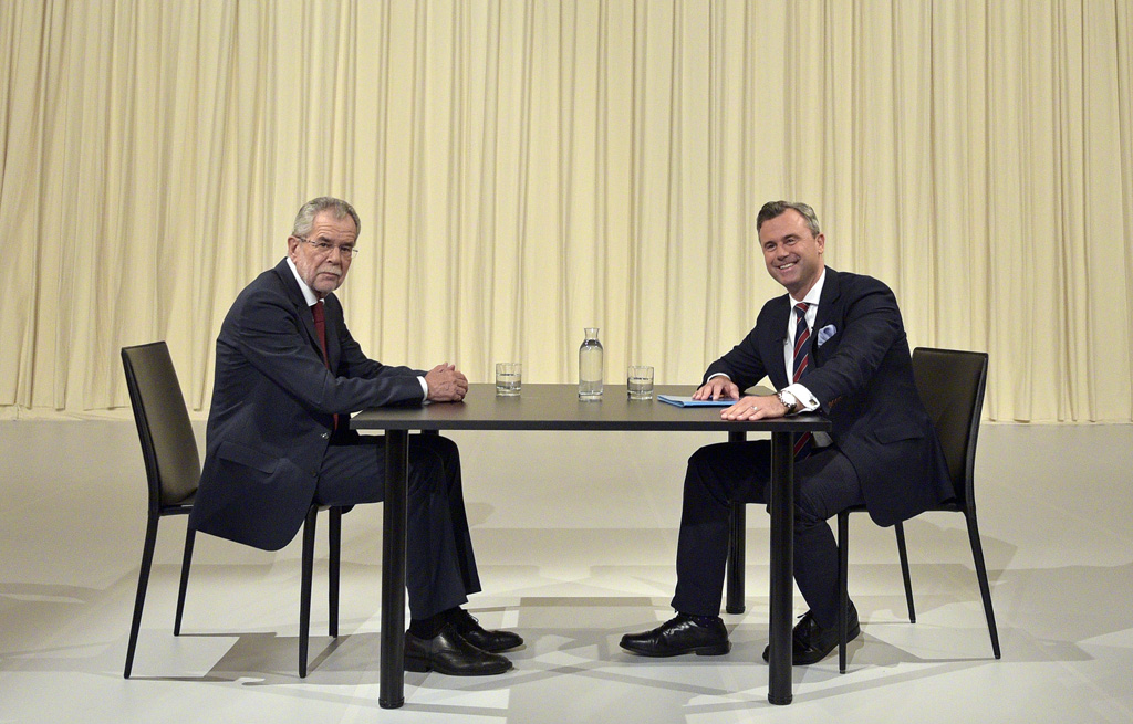 Alexander Van der Bellen und Norbert Hofer am 15.5.2016