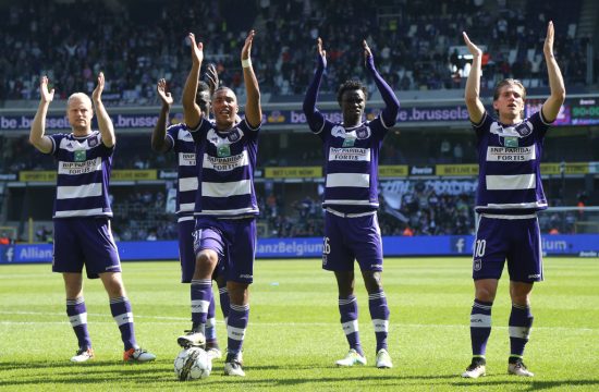Anderlechts Spieler feiern den Sieg