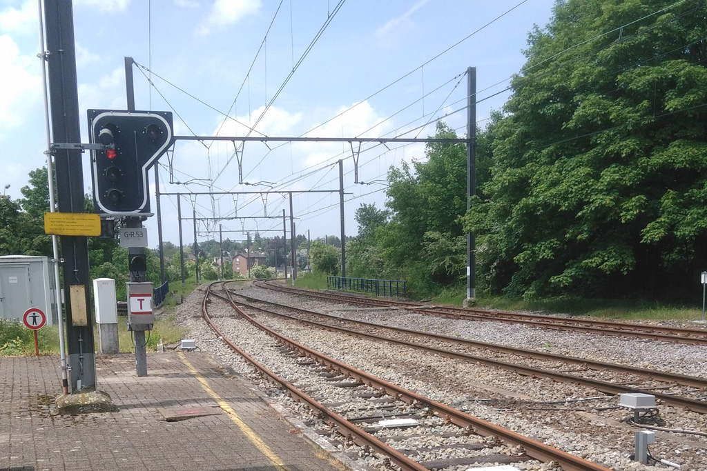 Am Bahnhof von Eupen