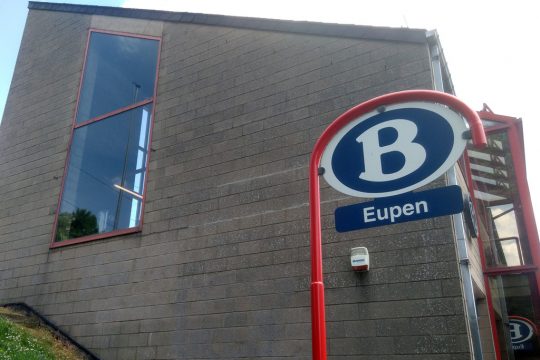 Am Bahnhof von Eupen