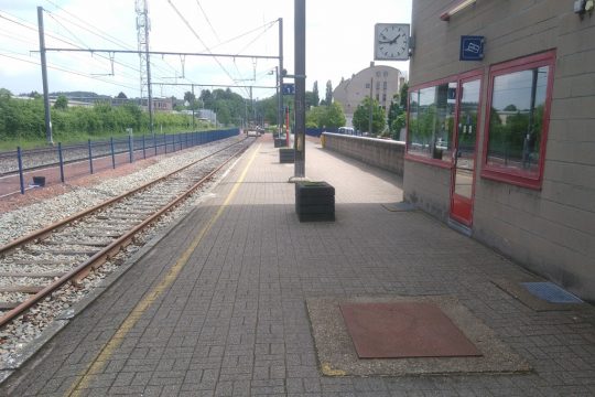 Am Bahnhof von Eupen