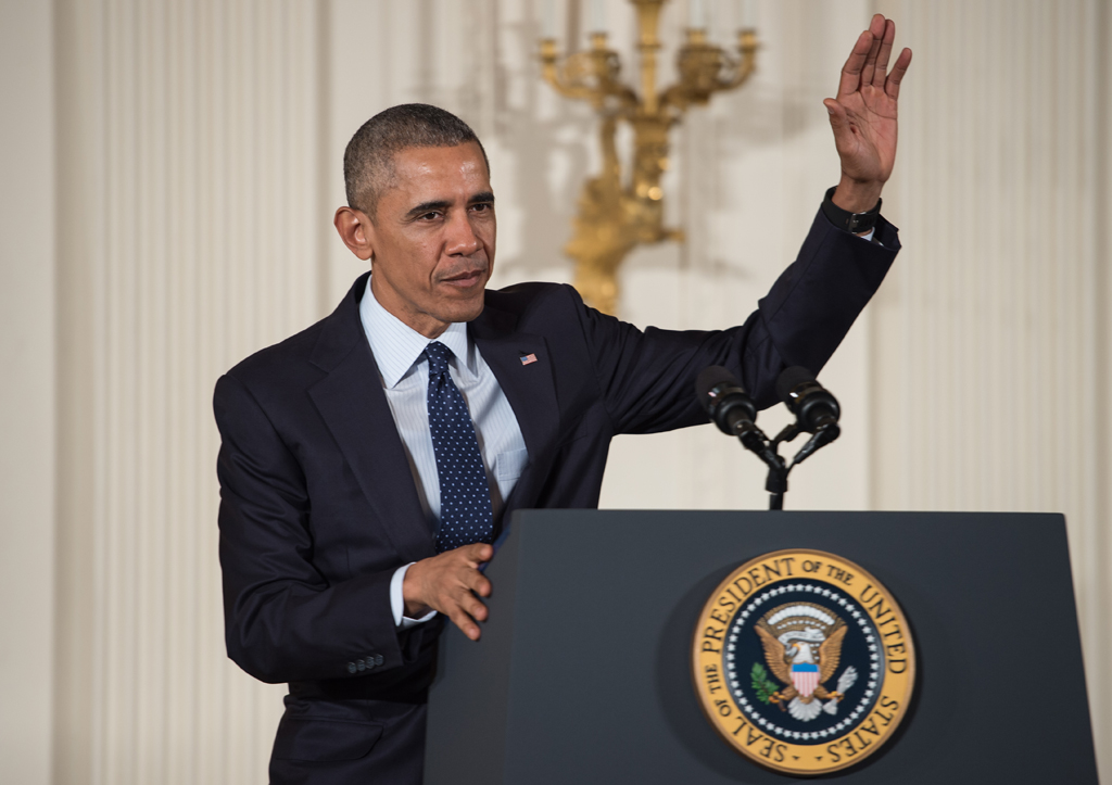 US-Präsident Barack Obama am 19.5.2016 im Weißen Haus in Washington DC