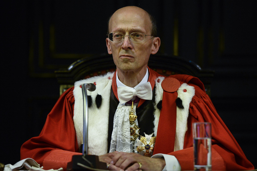Jean de Codt, Erster Präsident des Kassationshofes (Bild: 25.4.2014)