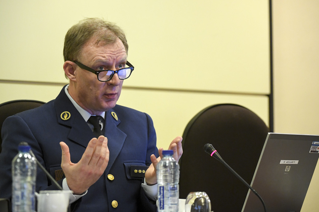 Jan Decuyper, der Chef der Eisenbahnpolizei, am Mittoch in Brüssel