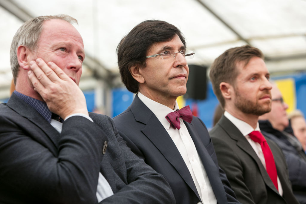 PS-Präsident Elio Di Rupo am Sonntag in Mons