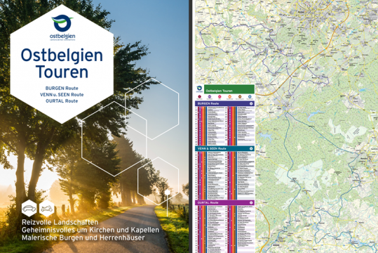Drei in einem: der neue Tourenguide für Auto- und Motorradfahrer in Ostbelgien