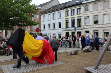 Skulptur von Romain Van Wissen im Eupener Bergviertel wurde am Sonntag offiziell eingeweiht