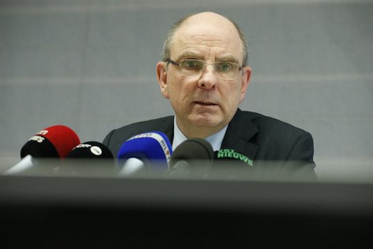 Justizminister Koen Geens bei der Pressekonferenz (30.5.)