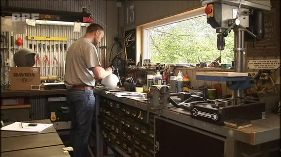 Roland Groteclaes bei der Arbeit