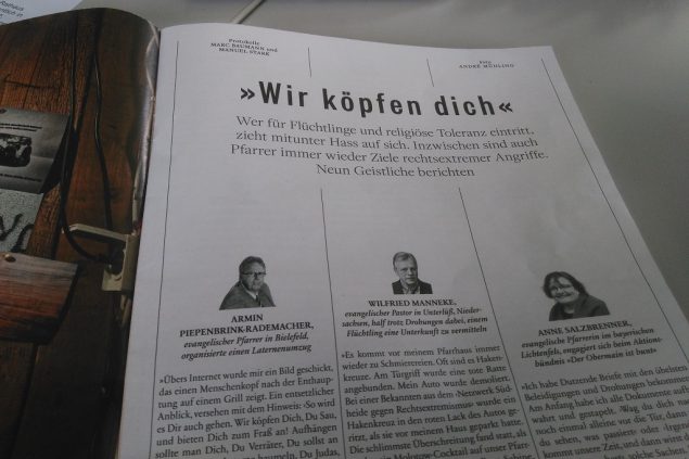 "Wir köpfen dich": Lothar Klinges und andere Geistliche im Süddeutsche-Zeitung-Magazin