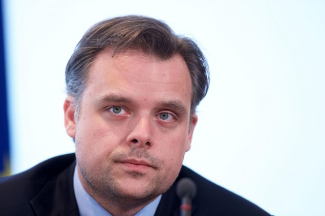 Philippe De Backer, Staatssekretär für die Bekämpfung von Steuerbetrug, am 13.5.2016