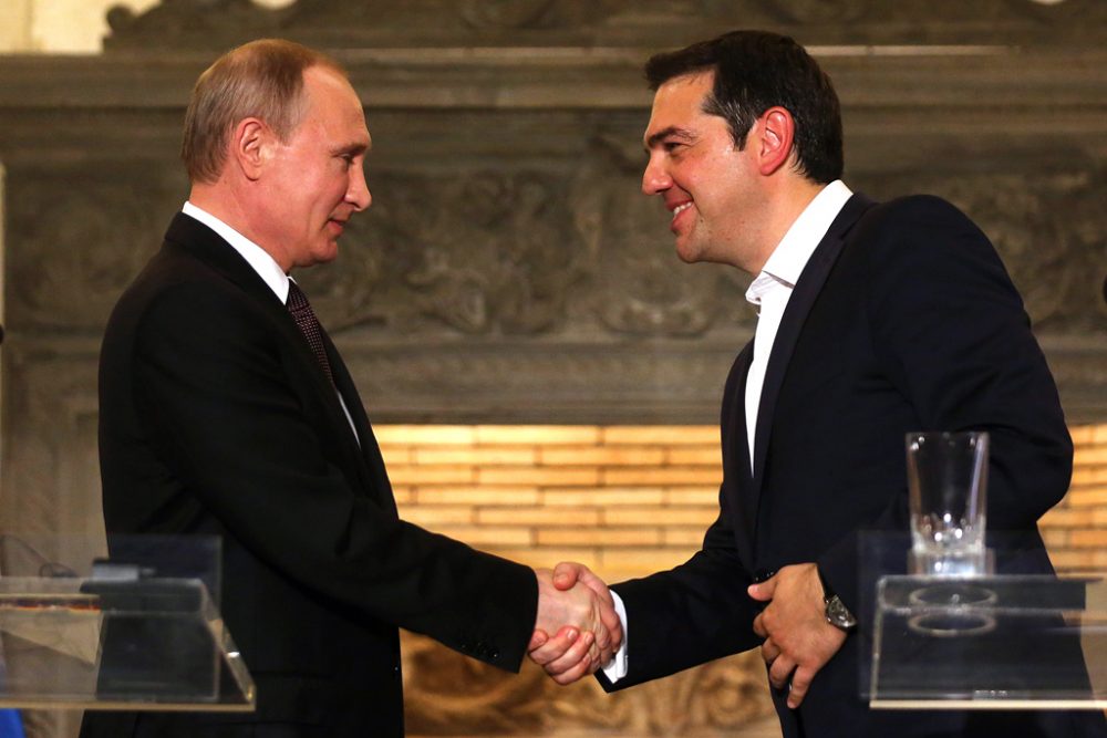 Russlands Präsident Wladimir Putin zu Besuch beim griechischen Premier Alexis Tsipras