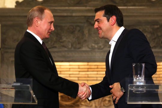 Russlands Präsident Wladimir Putin zu Besuch beim griechischen Premier Alexis Tsipras