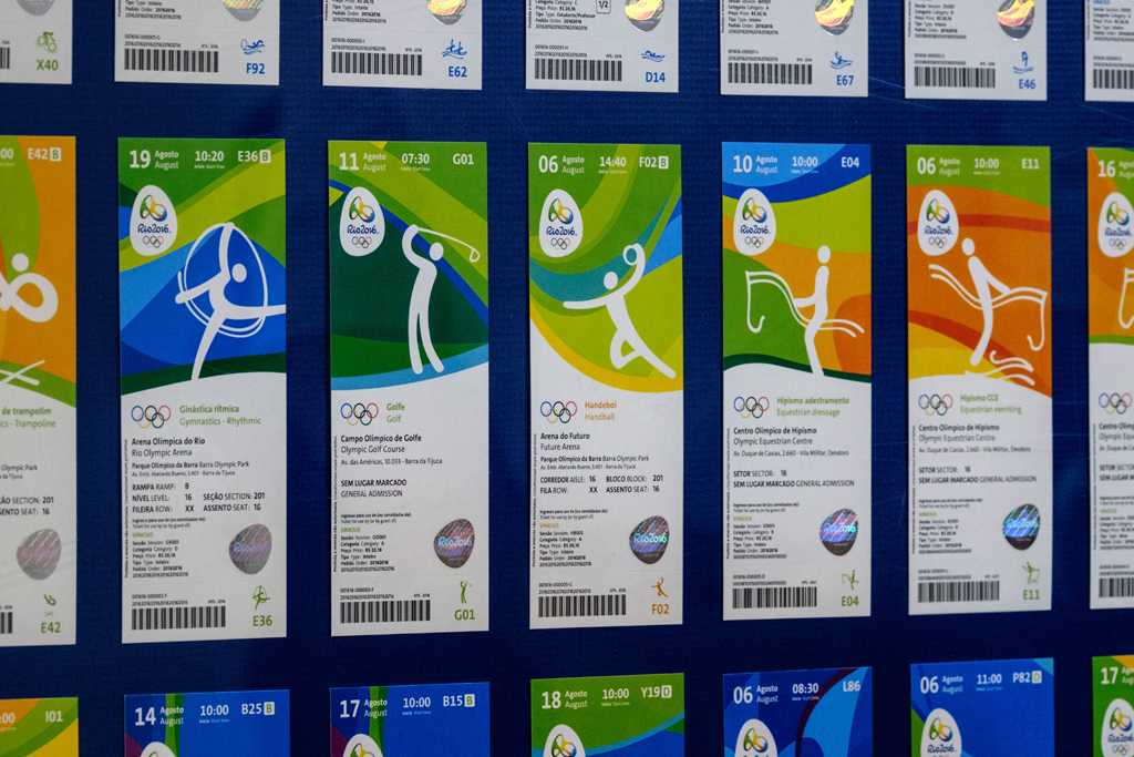 Tickers für die Olympischen Spiele in Rio