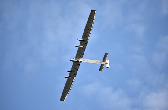 Der Schweizer Sonnenflieger "Solar Impulse 2" am 23.4.