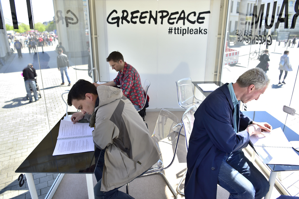 Greenpeace veröffentlicht geheime TTIP-Dokumente (Bild: Berlin)