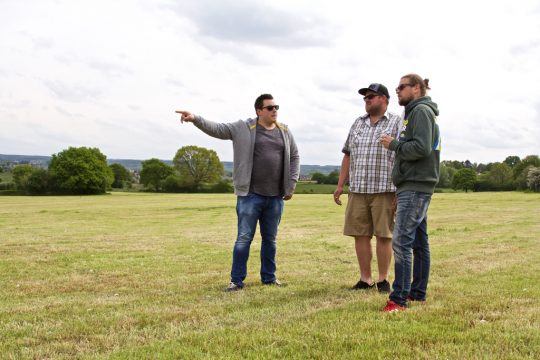 Die Veranstalter von Trakasspa: Jody Braun, Luc Havenith und Tom Rosenstein (vlnr). Es fehlt der Vierte im Bunde, Daniel Dosquet.