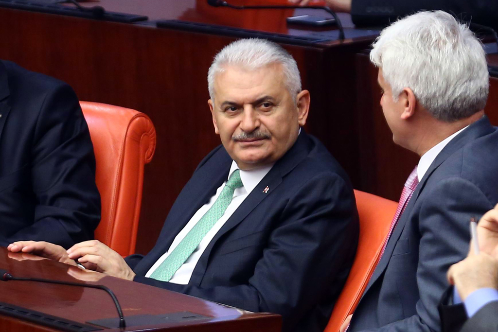 Binali Yildirim am 20. Mai im türkischen Parlament in Ankara