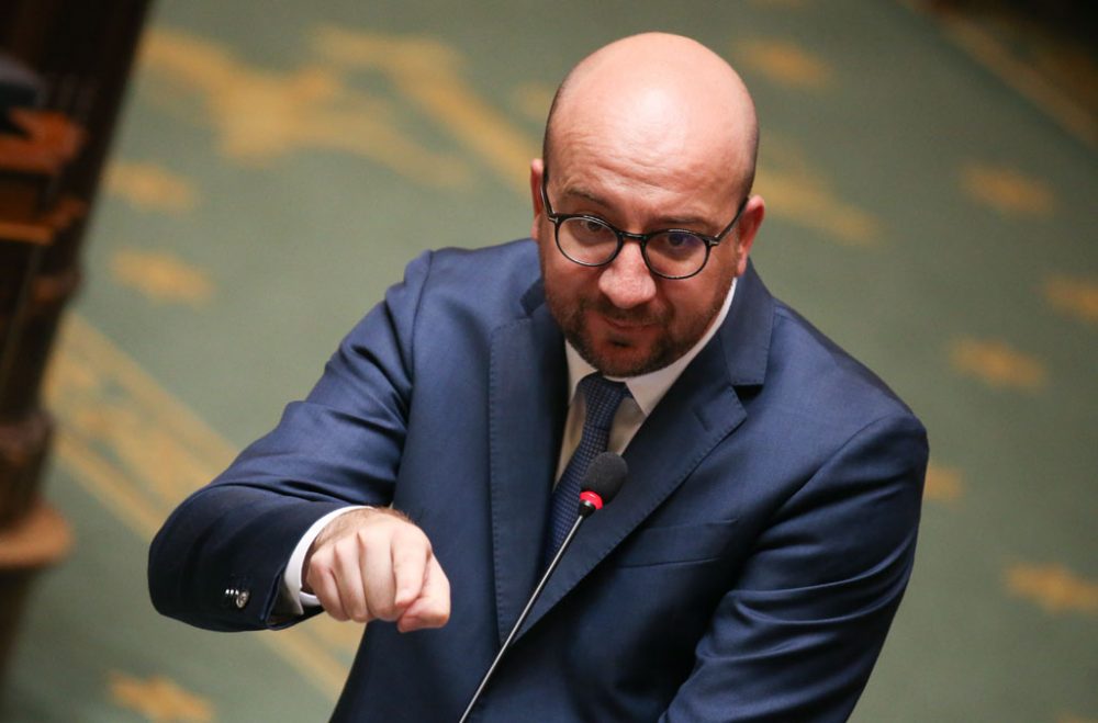 Premierminister Charles Michel in der Kammer