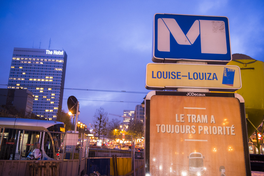 Metrostation der Avenue Louise in Brüssel (25.11.2015)