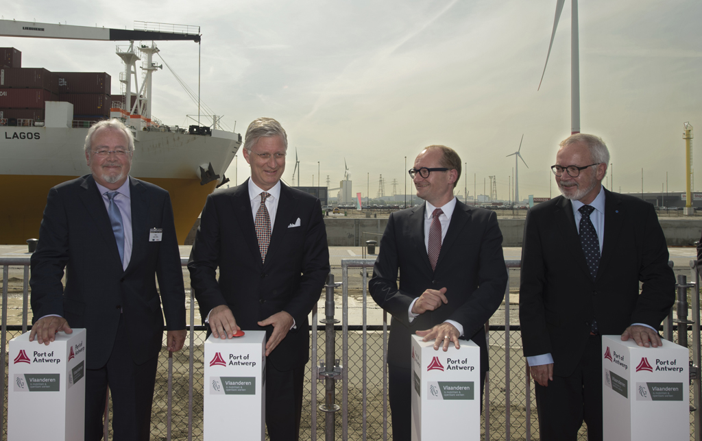 Antwerpener Hafen: Offizielle Einweihung der größten Schleuse der Welt in Anwesenheit von König Philipp