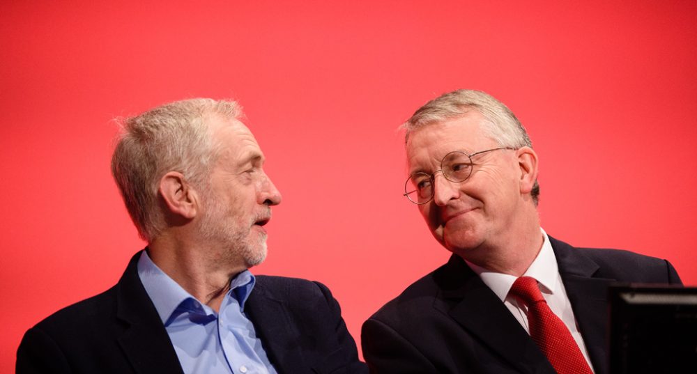 Jeremy Corbyn und Hilary Benn (September 2015)