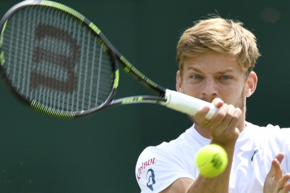 David Goffin am 27.6.2016 in Wimbledon