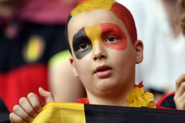 Junger Fan der Roten Teufel