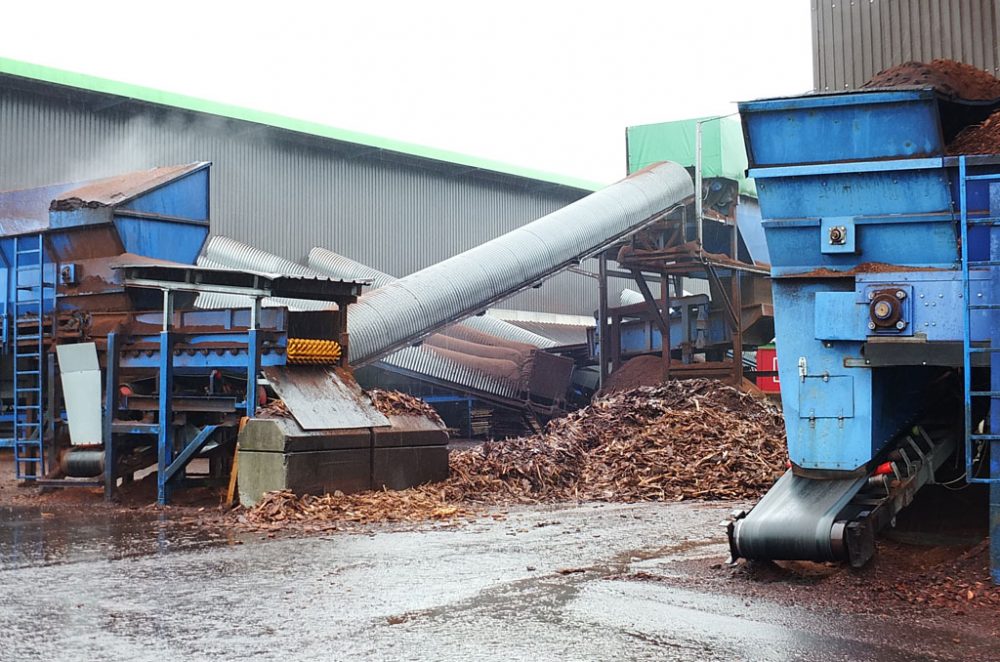 Auf dem Gelände der Eifel-Holz AG in Bütgenbach