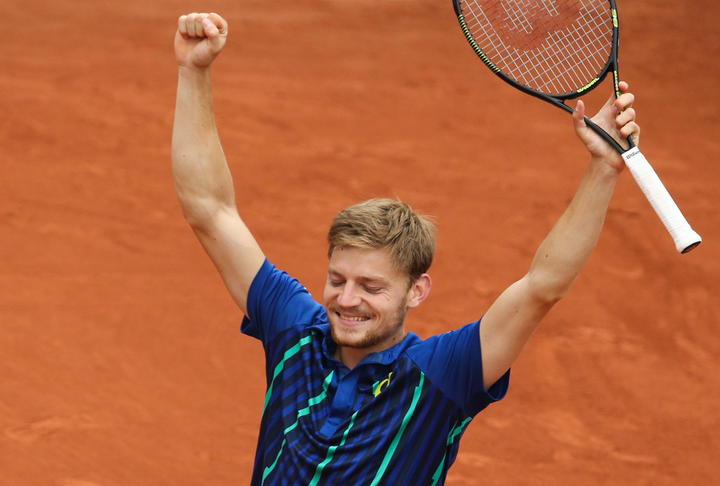 David Goffin schlägt Ernests Gulbis und steht zum ersten Mal in einem Grand-Slam-Viertelfinale