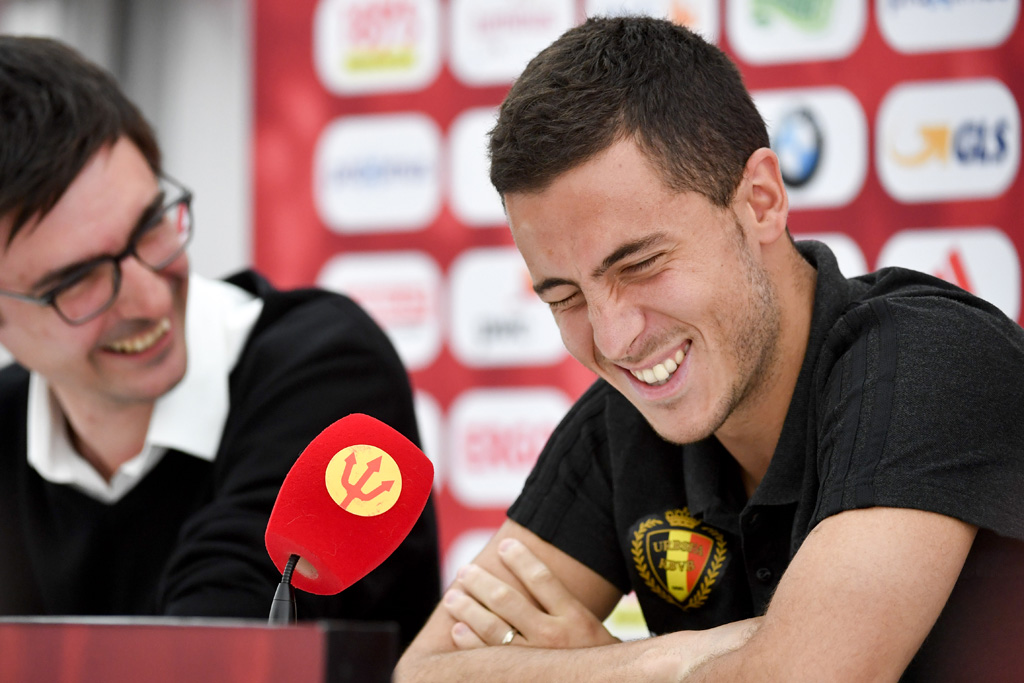 Pressekonferenz mit Eden Hazard (20.6.)