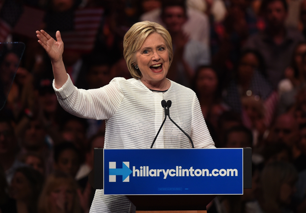 Hillary Clinton darf sich freuen! (Bild vom 7.6.2016)