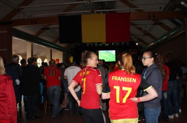 EM 2016 Belgien-Irland: Public Viewing in Kelmis