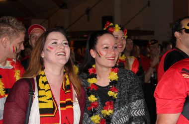 EM 2016 Belgien-Irland: Public Viewing in Kelmis