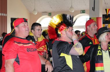 EM 2016 Belgien-Irland: Public Viewing in Kelmis