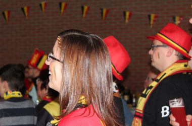 EM 2016 Belgien-Irland: Public Viewing in Kelmis