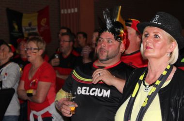 EM 2016 Belgien-Irland: Public Viewing in Kelmis