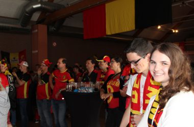 EM 2016 Belgien-Irland: Public Viewing in Kelmis