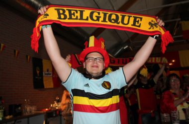 EM 2016 Belgien-Irland: Public Viewing in Kelmis