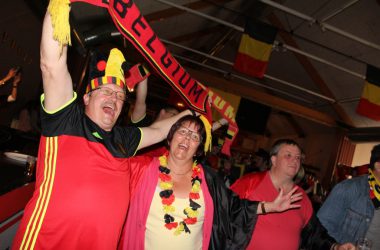 EM 2016 Belgien-Irland: Public Viewing in Kelmis