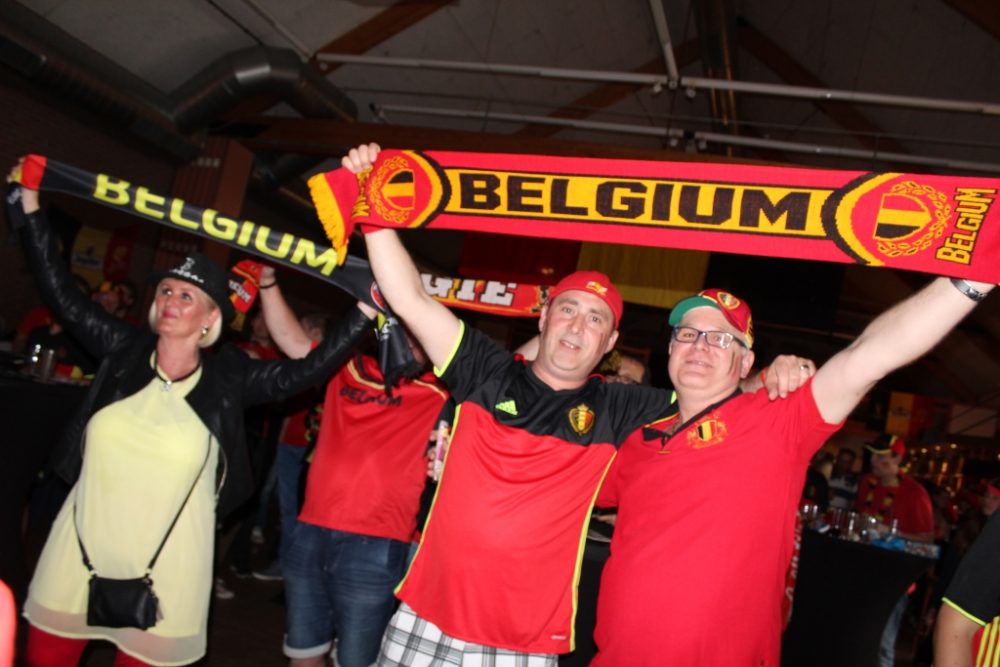 EM 2016 Belgien-Irland: Public Viewing in Kelmis