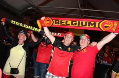 EM 2016 Belgien-Irland: Public Viewing in Kelmis