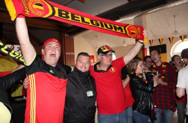 EM 2016 Belgien-Irland: Public Viewing in Kelmis