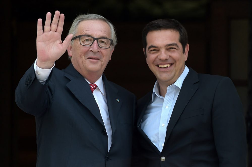 Alexis Tsipras und Jean-Claude Juncker am Dienstag in Athen