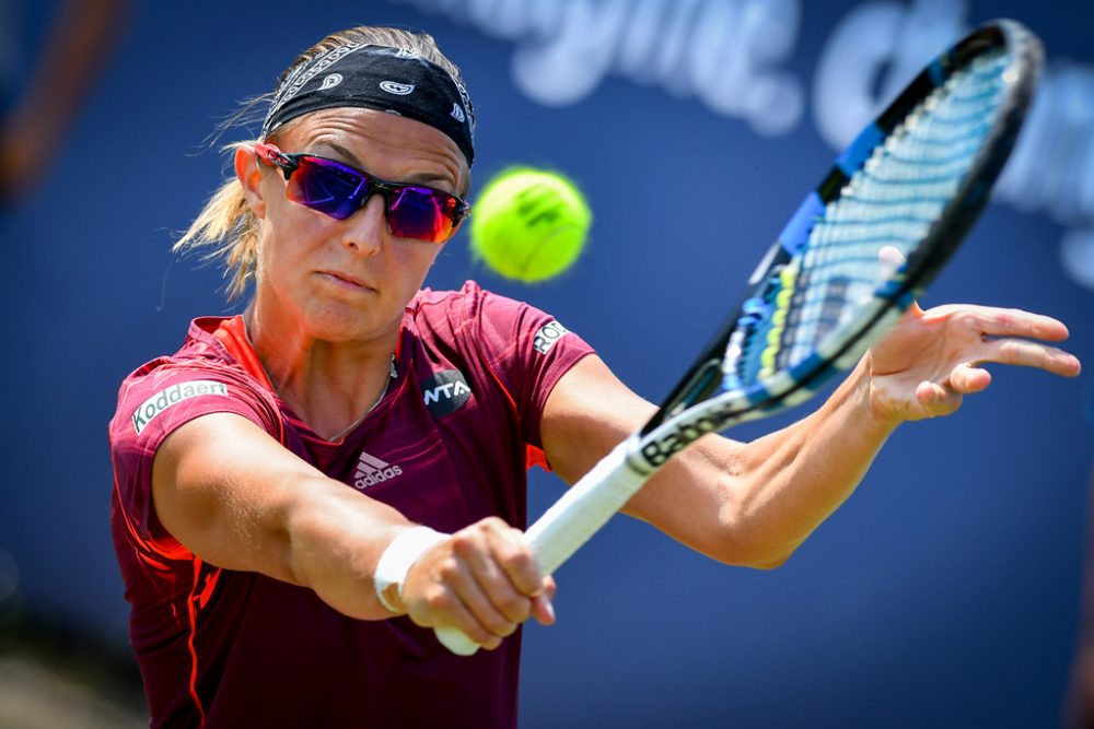 Kirsten Flipkens am 7.6.2016 im niederländischen Rosmalen