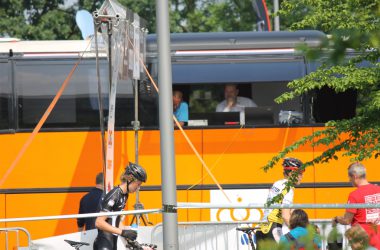 MTB-Weekend in Eupen (5.6.): Übertragungswagen